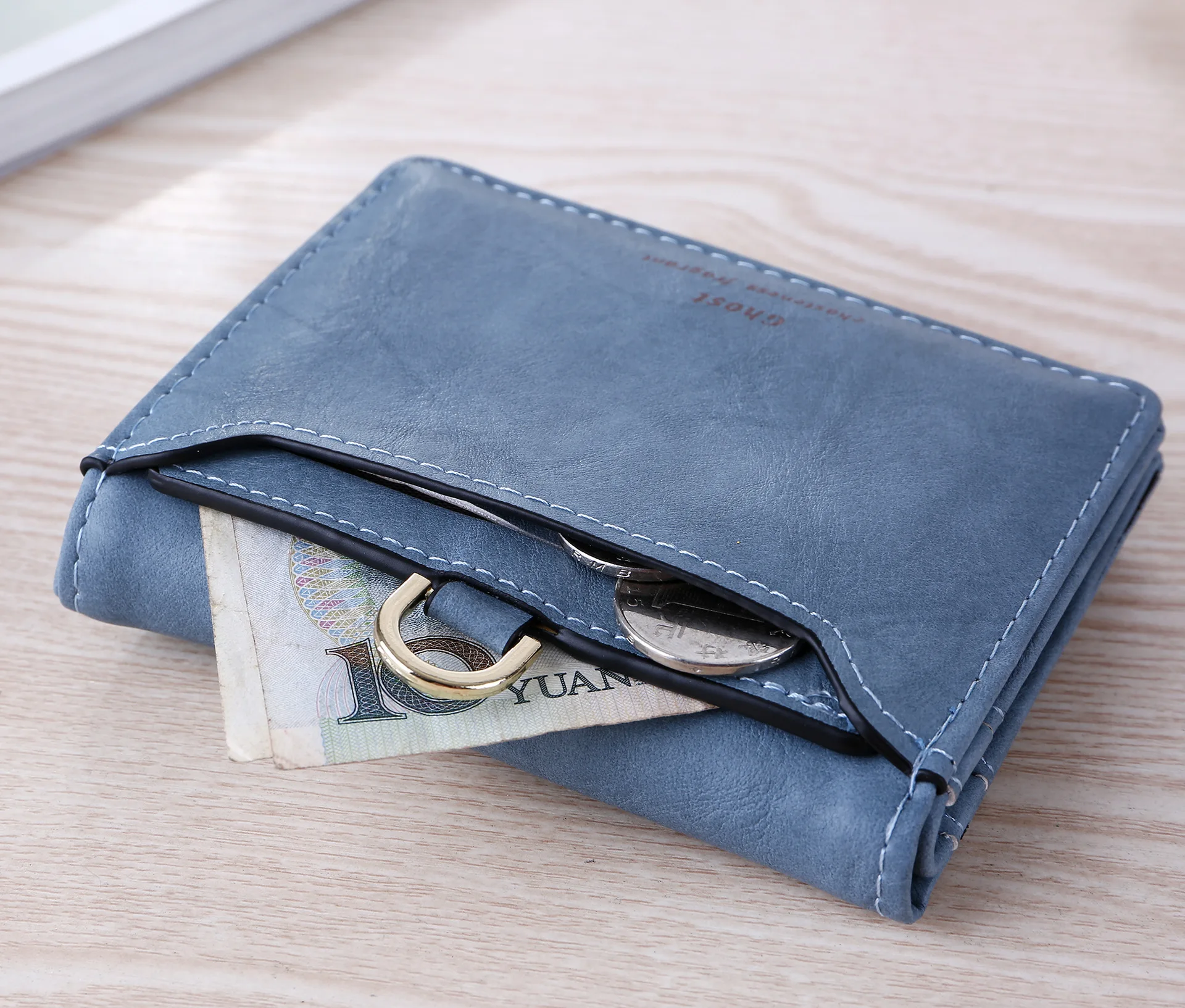 Короткий Дамский кошелек на молнии из искусственной кожи кредитница женская