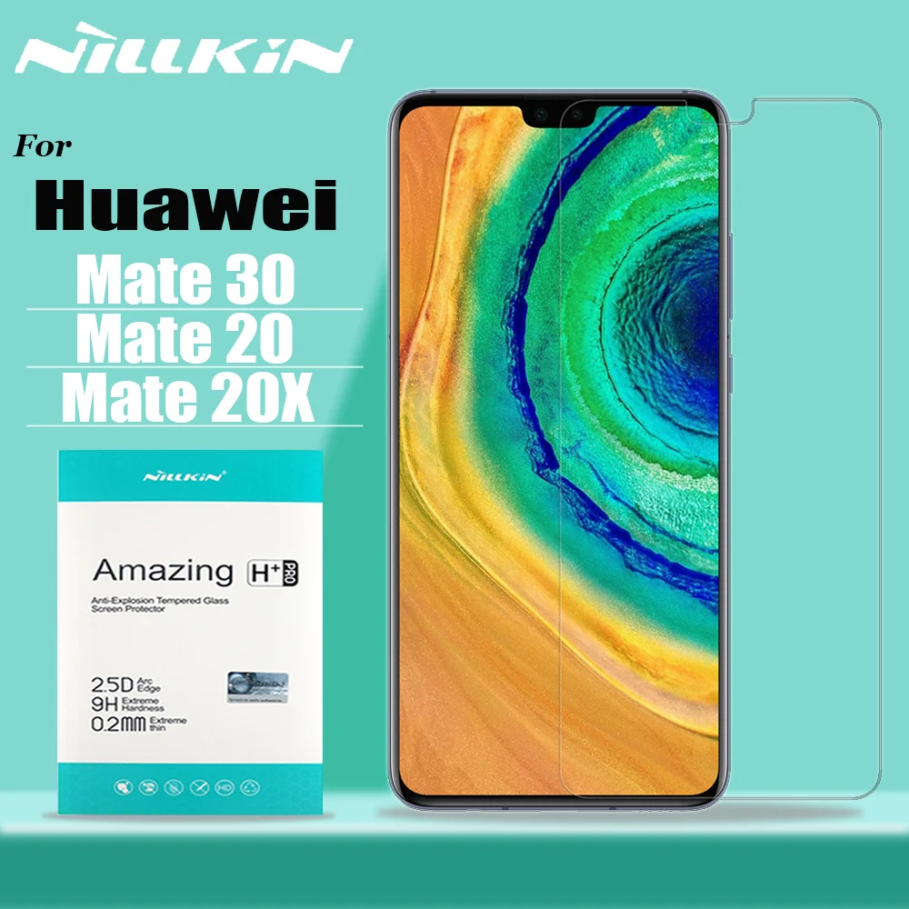 Nillkin для huawei mate 30 20 X Защитное стекло для экрана 9H защитное закаленное стекло для huawei P30 P20 Lite Honor 20 Pro