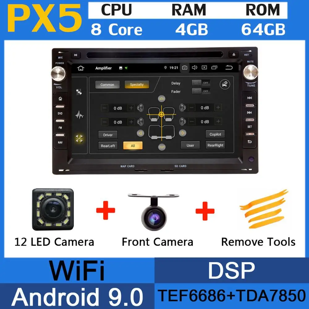 PX5 PX6 Восьмиядерный Android 9,0 4 Гб+ 64 Гб USBx5 для Volkswagen VW Bora Polo MK3 MK4 Passat B5 MK5 Sharan GOLF IV Jetta автомобильный радиоприемник gps - Цвет: PX5