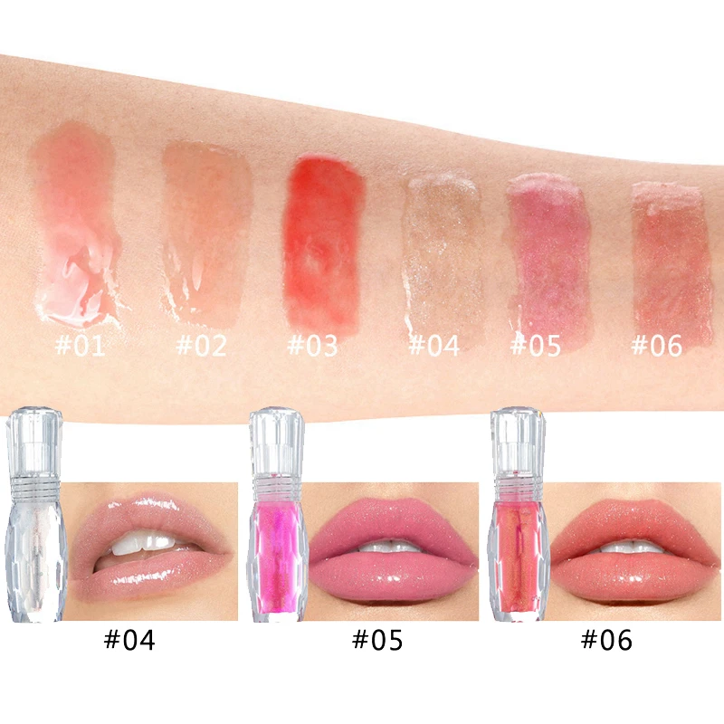 Жидкость для губ увеличение блеска прозрачный хрустальный Желейный блеск