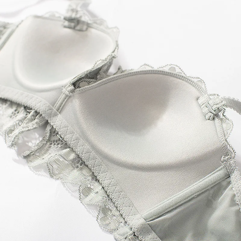 Комплект женского кружевного нижнего белья с чашкой пуш ап|Комплекты белья| |