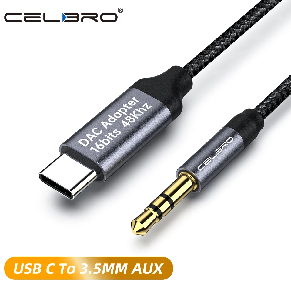 Автомобильный Переходник USB Type C на Aux 3 5 мм аудиокабель с разъемом USB-C для