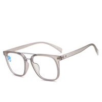 new double beam tr90 anti blue light eyewears ladies lightweight comfortable myopia eyeglasses retro wood grain mirror frames