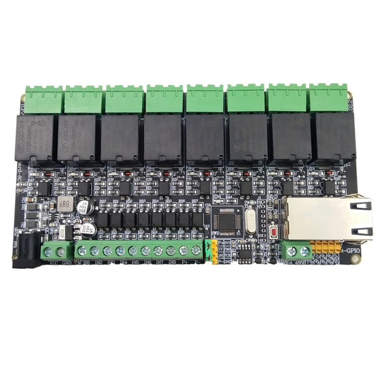 Modbus rtu 8 полосное сетевое реле канальный переключатель вход TCPIP RJ45 485 режим