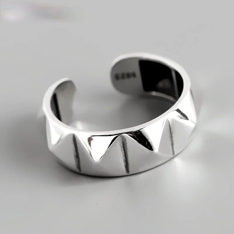 

Минималистский 925 стерлингового серебра Серебряные кольца геометрического ромба Винтаж для Для женщин Личность вечерние ювелирные издели...