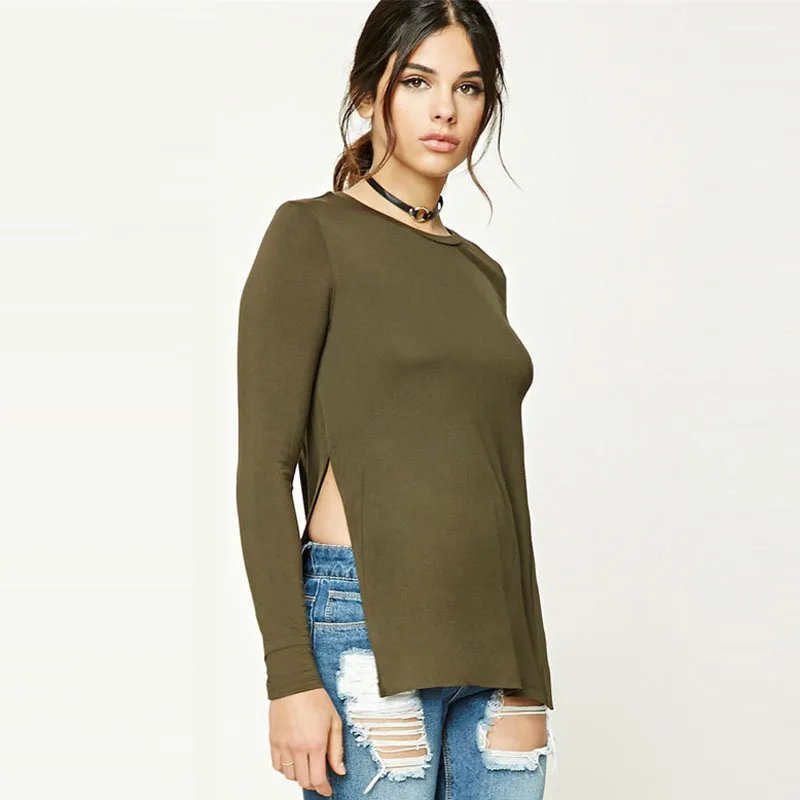 Женские футболки осенняя рубашка с длинными рукавами женская футболка уличная