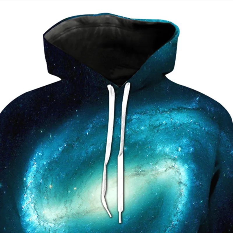 

ZOGAA Adolescent hoodies fashion 3D galaxies leisure loose hoodies and guards streetwear sweatshirt men harajuku