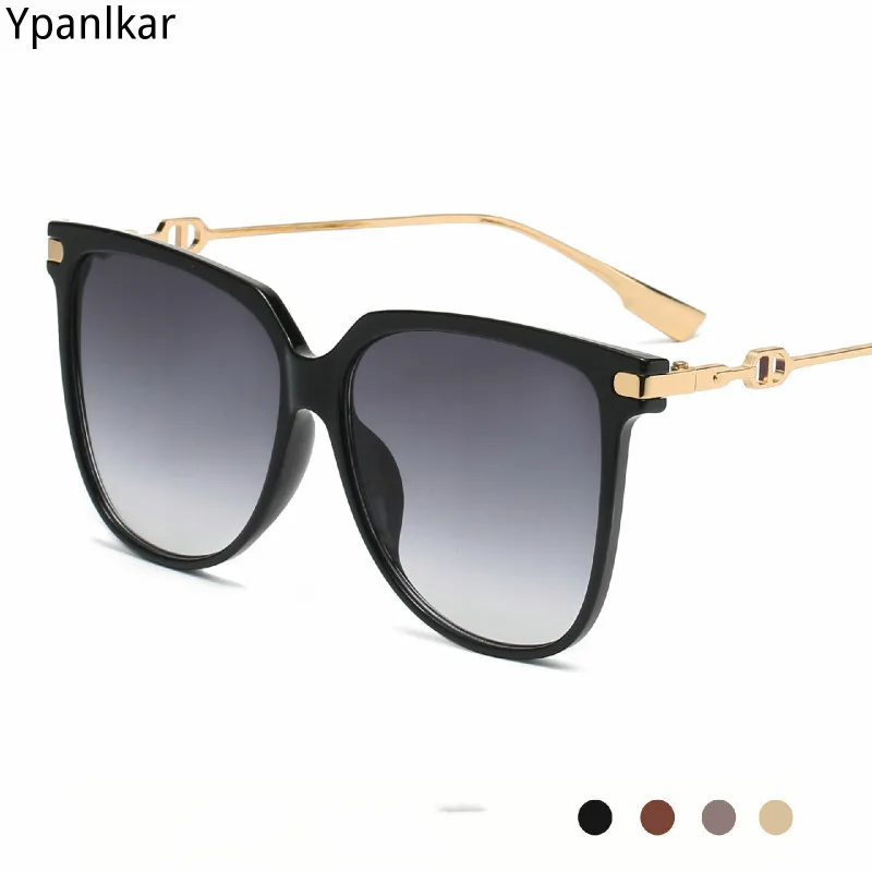 

2021 Oversized Sunglass Eyewear Glasses Square Frame Big UV400 Protection Women Brand Designer