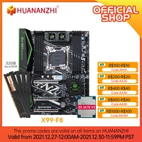 huananzhi x99 f8 x99 motherboard with intel xeon e5 2678 v3 with 48g ddr4 non ecc memory combo kit set nvme sata usb