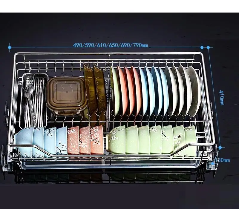Organizador Almacenaje Armario Platos Mutfak Pantries, органайзер из нержавеющей стали, кухонный стеллаж, кухонный шкаф, корзина для хранения