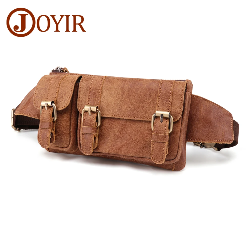 JOYIR мужские сумки ремень кожаные поясные Дорожная сумка на пояс из натуральной