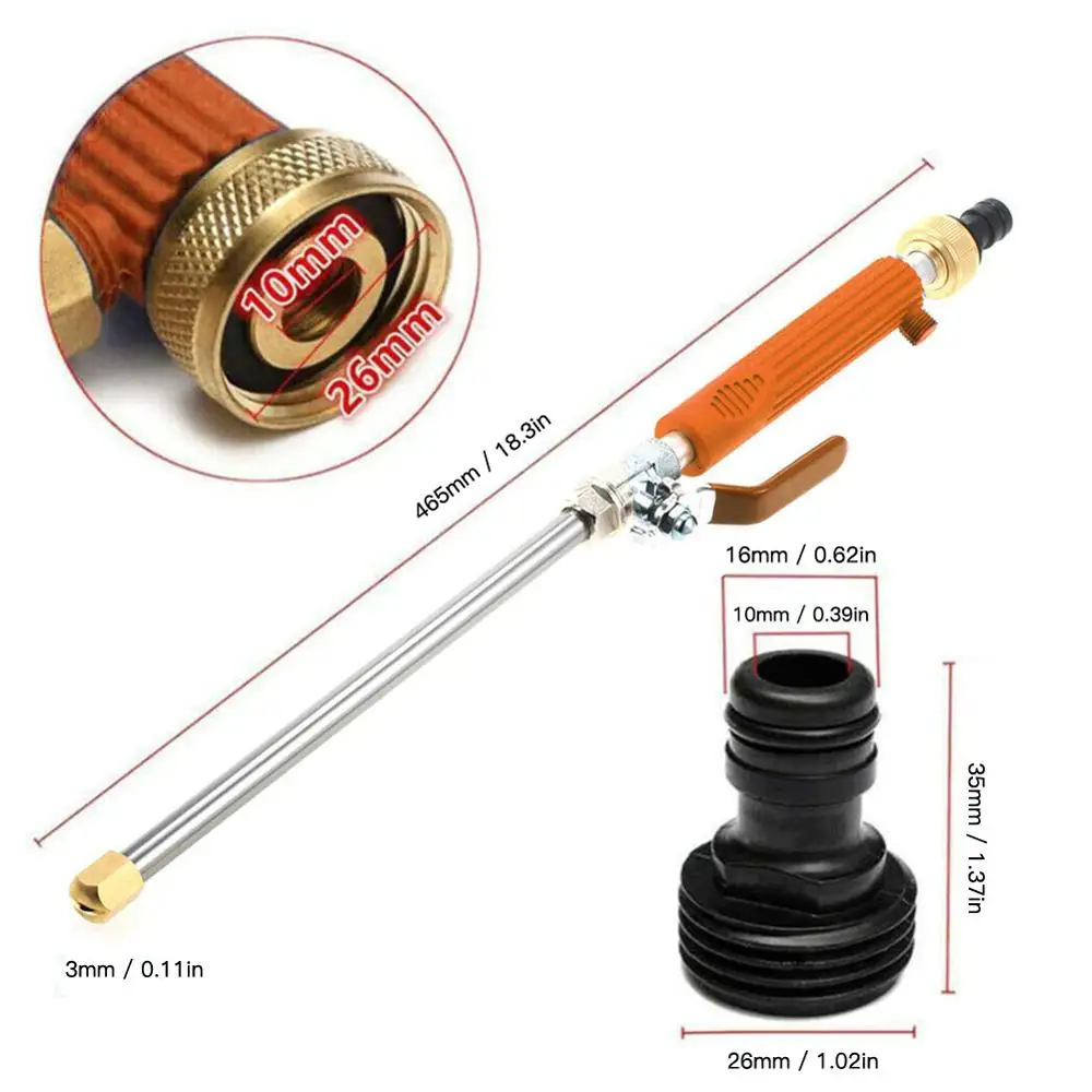 New Car Wash Water Gun High-pressure Spraying Tool Garden Hose High Pressure Power Washer Spray Nozzle Wand | Автомобили и