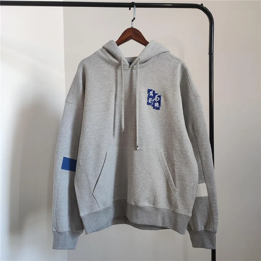 

6th Anniversary Embroidery Adererror Hoodie Men Women Patchwork ADER ERROR Sweatshirts Pullovers