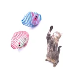 Игрушки для кошек, 1 шт., развлекательная плюшевая тюремная поддельная клетка для мыши, набивные мыши, товары для домашних животных, телескопическая проволока, весенний цвет, милая игрушка случайного цвета