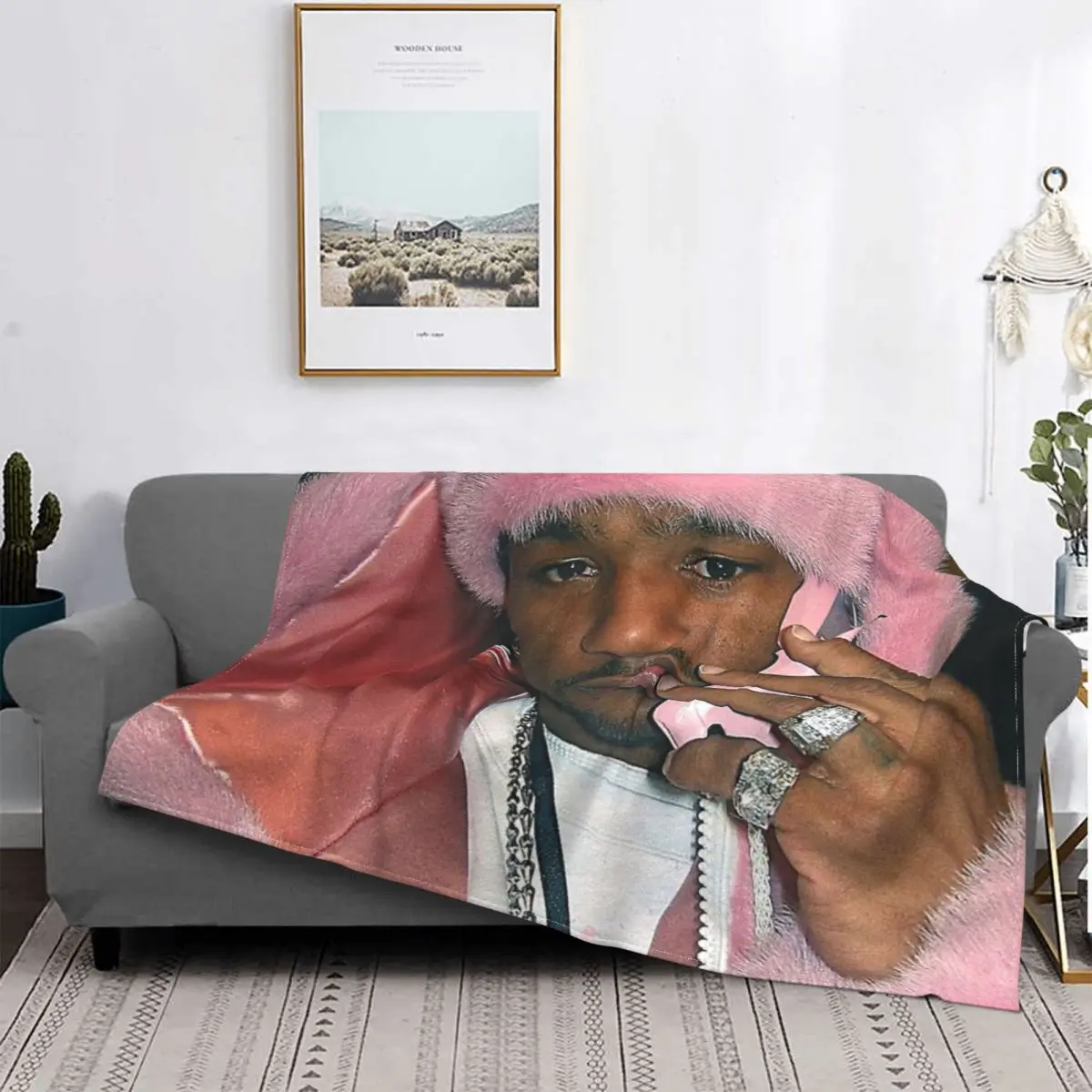 

Killa Cam-manta a cuadros para cama, cobertor de lana a cuadros, de Winter