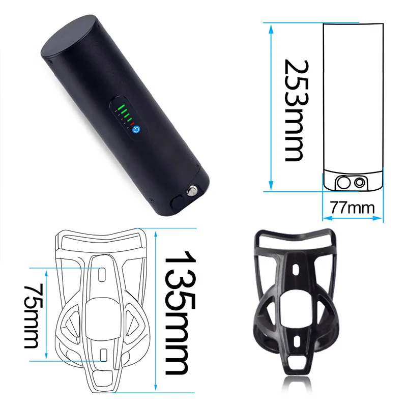 Аккумулятор для электрического велосипеда 36 В 18650 Ач 500 Samsung Sanyo Ebike батарея 48 в