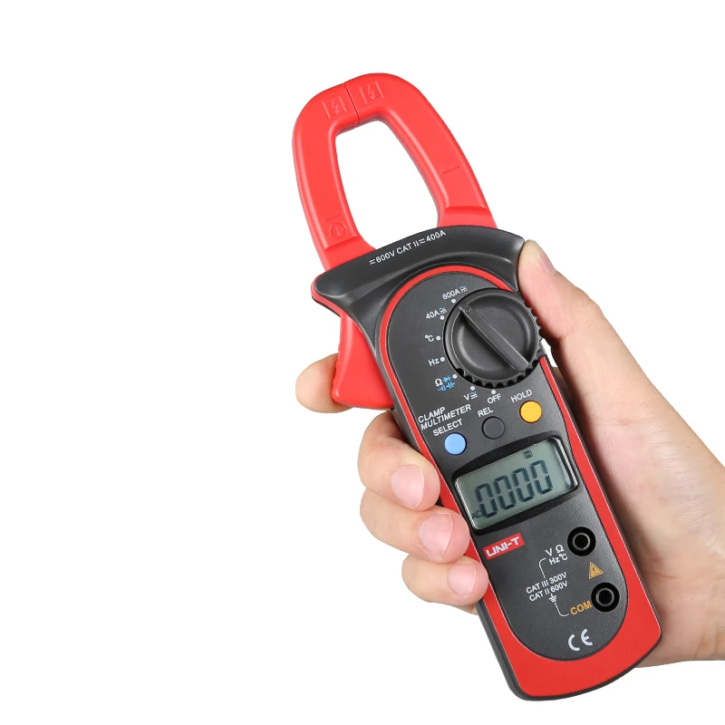 UNI-T UT203 600A AC DC Цифровые клещи с температурным тестом 600V напряжение Авто Диапазон