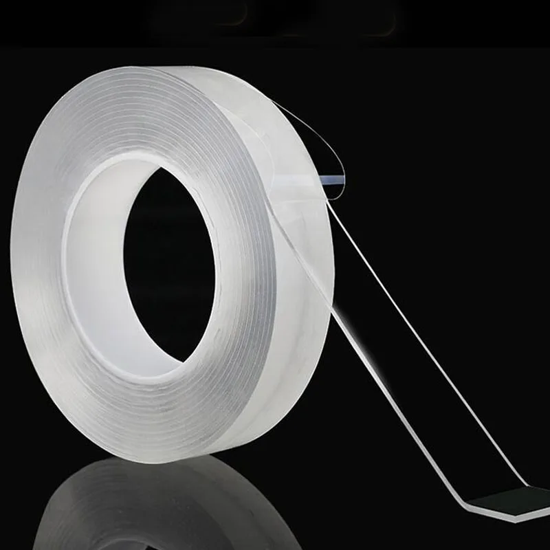 

1/2/3/5m Nano Tape Double Sided Adhesive Tape Traceless Waterproof Scotch Tape Reusable Adhesive Tape Cleanable Home gekkotape