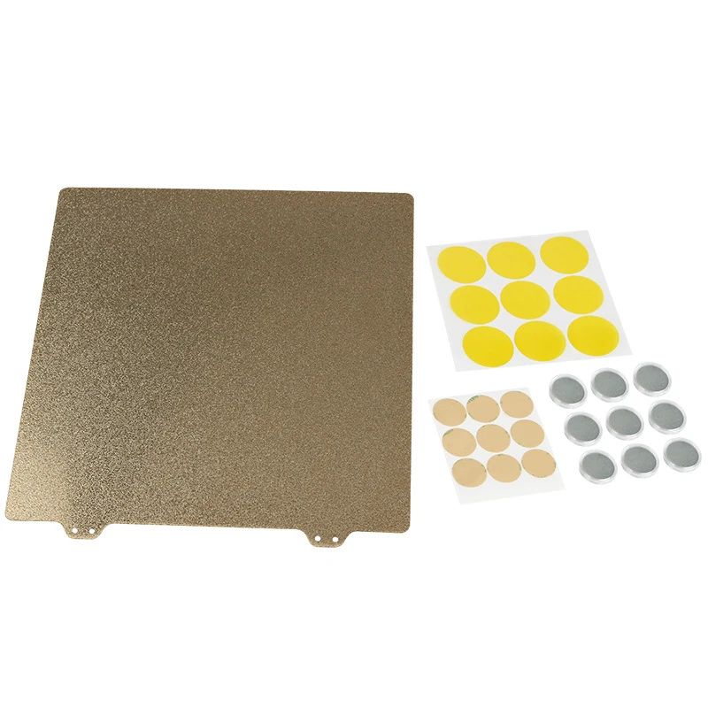 3D Принтер Горячая кровать золото двухслойная текстура пей порошок 300 мм стальная