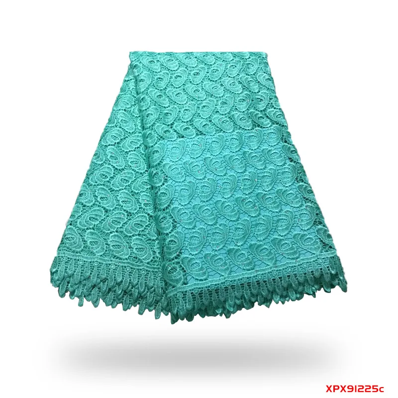 

Green African Beaded Lace Fabric Embroidered Nigerian Laces Fabric High Quality French Tulle Lace Fabric For Women ws191225
