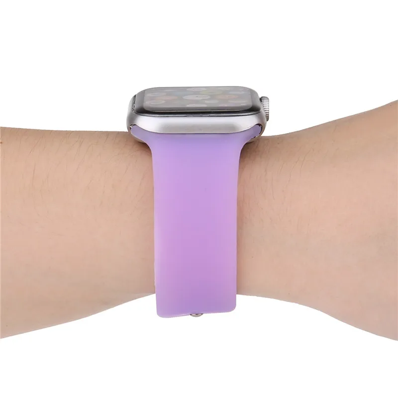 Мягкие силиконовые спортивные петля ремешок для наручных часов apple watch версия 1 2 3