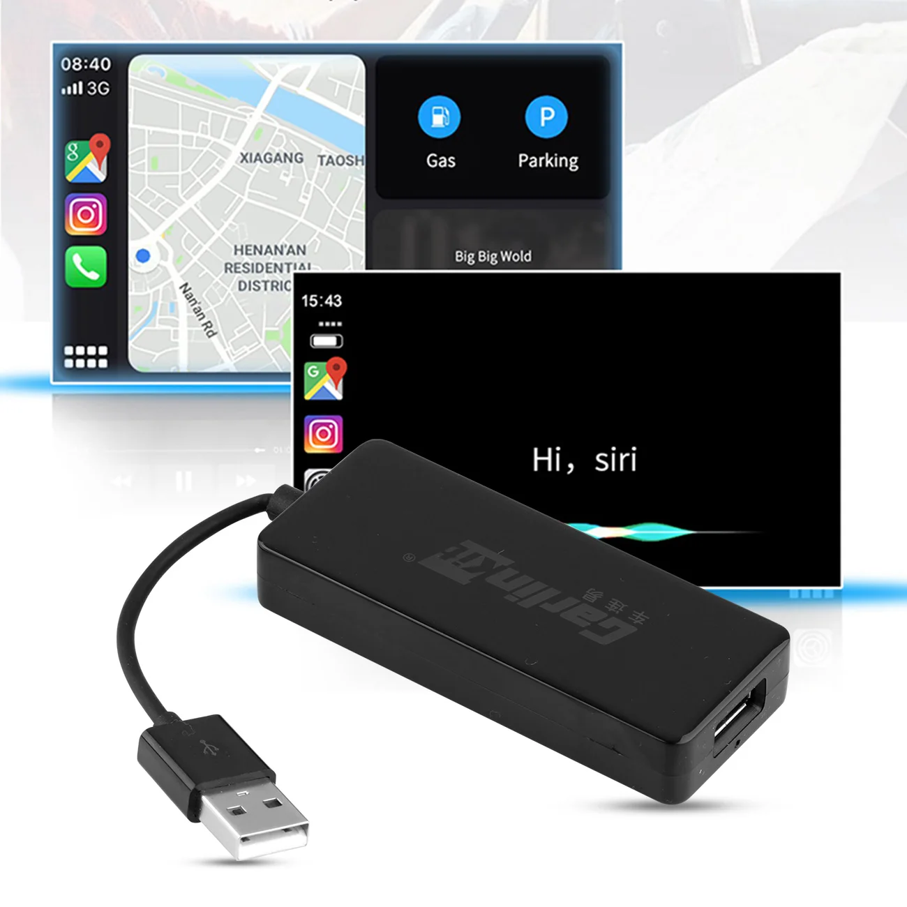 

Screen Mirror Link USB Car Stereo Player Dongle GPS Carplay Display Dongle for iOS Android