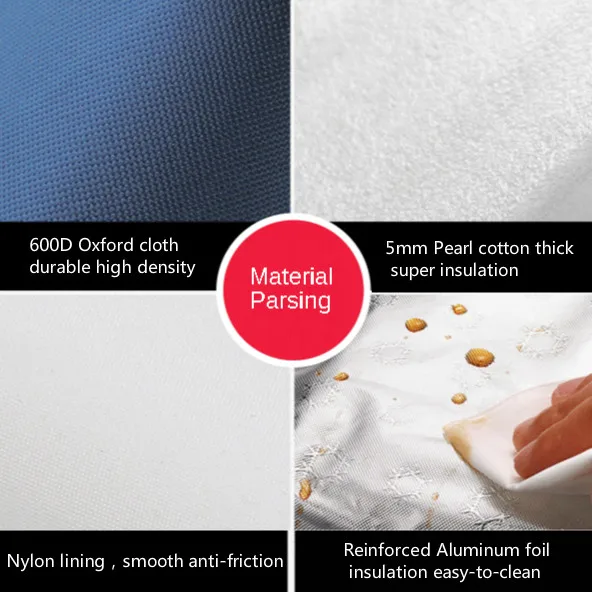 

Simplicity Oxford Cloth Lunch Bags Food Cooler Box Children Bento Thermal Pouchs Picnic Fruit Drink Snack Fresh-Keeping Package