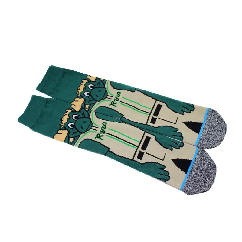 Cartoon pattern print socks cute fun men cotton lovers sock soft comfort breathable autumn winter sporting casual anime harajuku