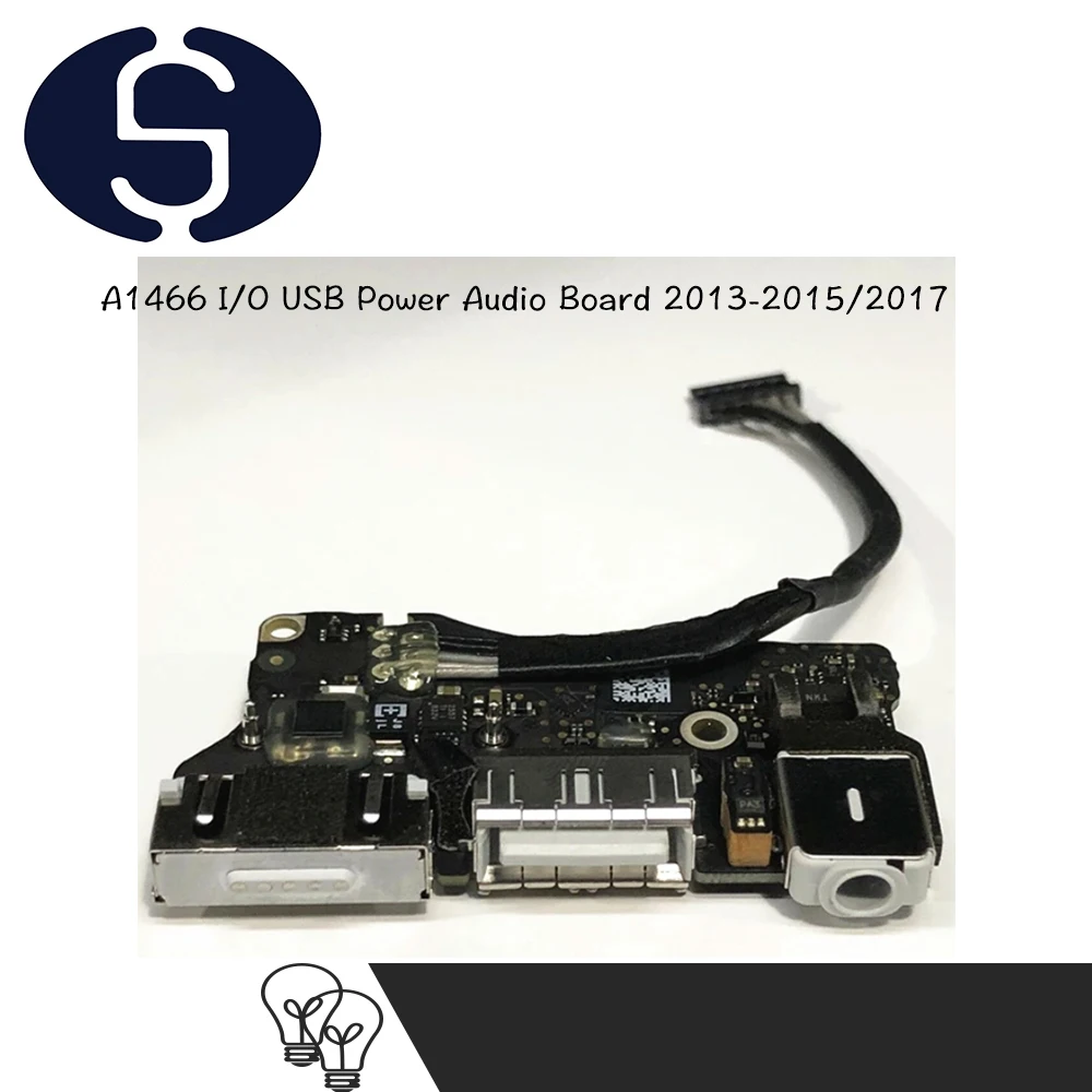 

Genuine Laptop A1466 I/O USB Power Audio Board 820-3455-A DC Jack 923-0439 821-1722-A for MacBook Air 13" A1466 2013-2015 2017