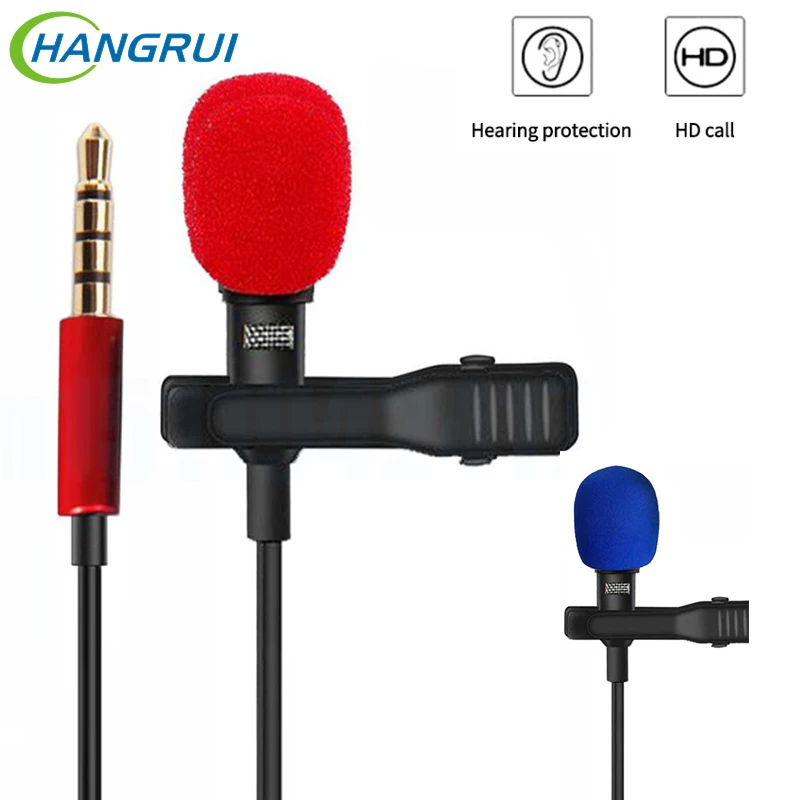 1 5 м мини портативный микрофон конденсатор клип на лацкане Lavalier Mic проводной