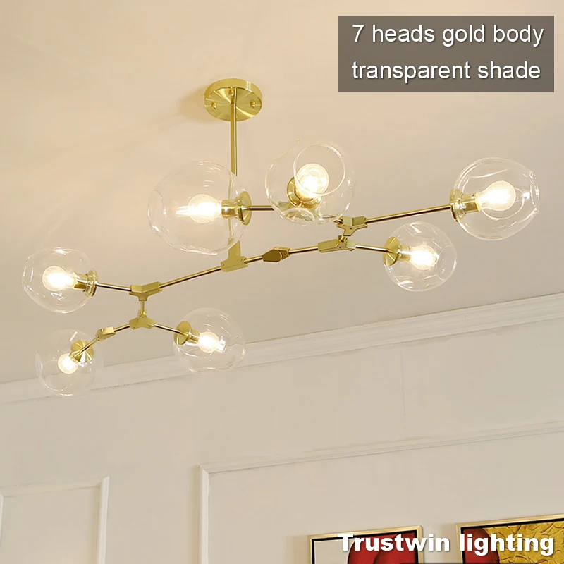 Винтажный волшебный подвесной светильник стильный шар промышленный Лофт