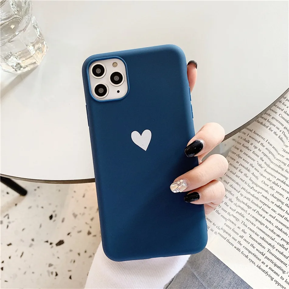 Для iPhone 11 Pro XS чехол для max xr Love задняя крышка с принтом сердца X 7 8 Plus 6 6S ретро милые