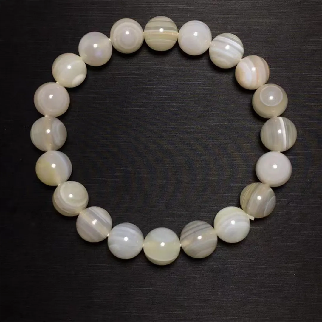 

9mm Natural Agate Bracelet Jewelry For Women Lady Men Healing Love Luck Gift Crystal Stone Round Beads Gemstone Strands AAAAA