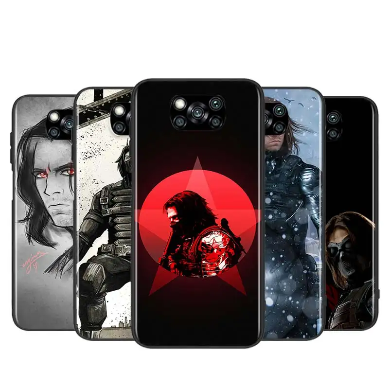 Силиконовый мягкий черный чехол для телефона с изображением героев мультфильма