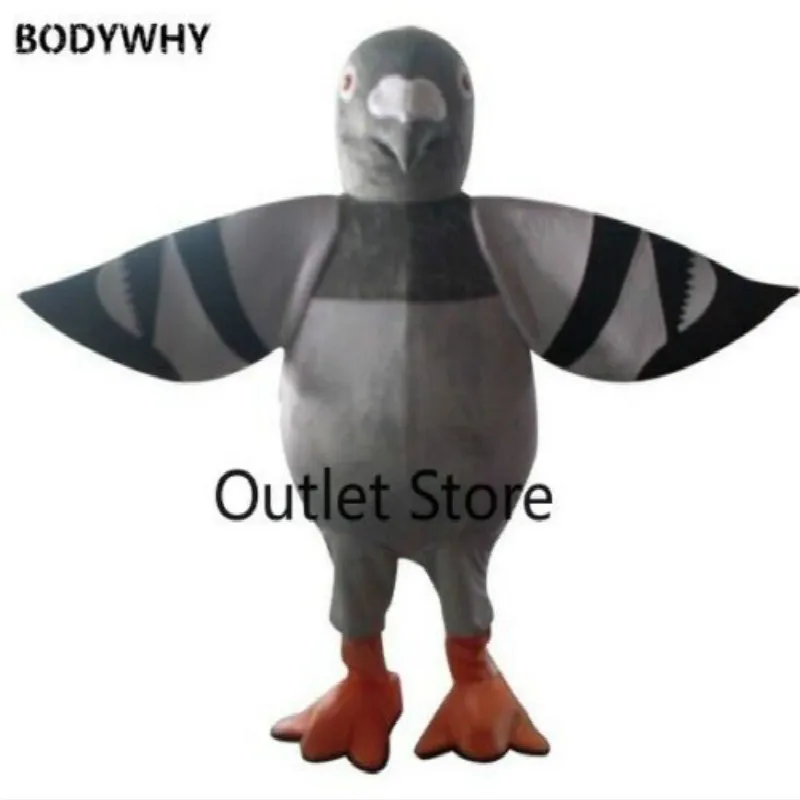 Мультяшный рисунок круглая голубь костюм талисмана вечерние одежда косплей