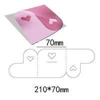 217cm heart envelope new metal cutting dies handicraft scrapbook embossing paper craft album card punch knife