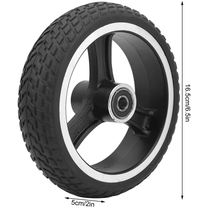 

Electric Scooter Tire,6.5Inch AntiSkid Solid Tire Electric Scooter Wheel Electric Scooter Tire Replacement Accessory