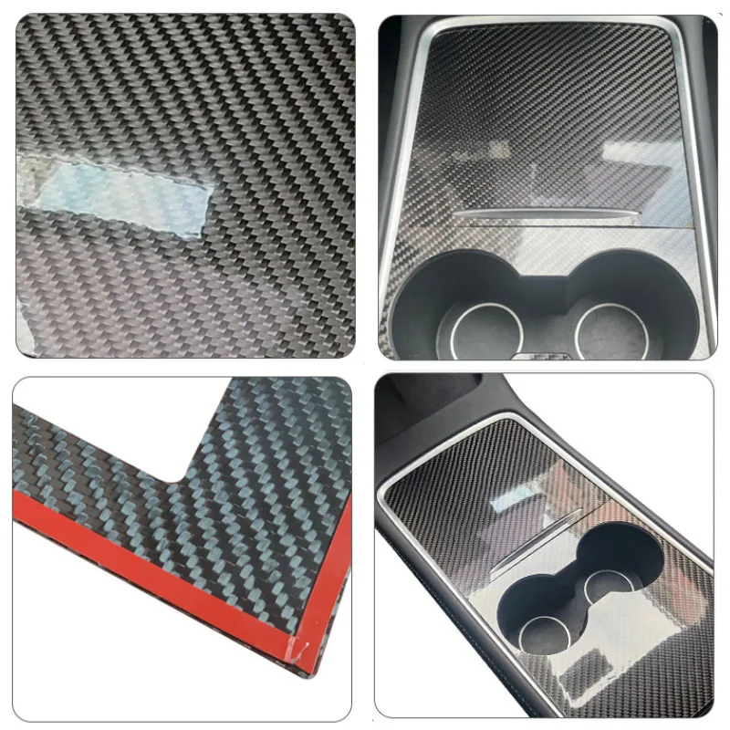 Аксессуары для Tesla Model 3 пластиковый патч из углеродного волокна 2021 | Автомобили и