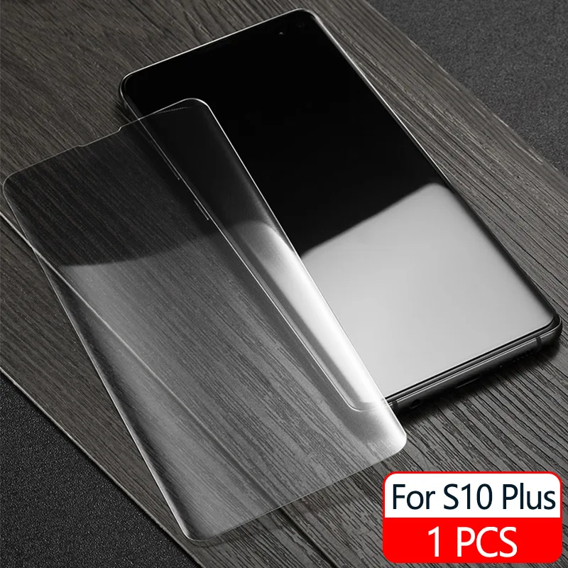 20D Защитная пленка для экрана из закаленного стекла для samsung Galaxy S10 Plus S10e UV жидкая пленка для экрана samsung S10 Plus - Цвет: 1 PCS S10 Plus