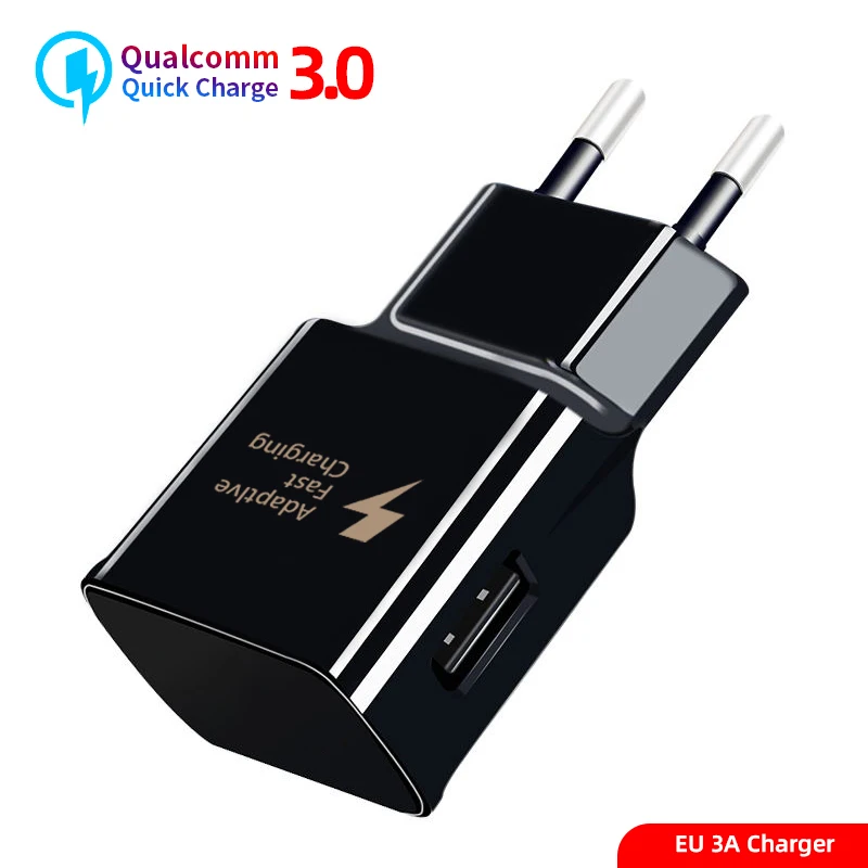 3A EU Usb type-C кабель для samsung S10 S9 S8 Plus Кабель передачи данных для быстрой зарядки для Xiaomi Redmi Note 8 7 usb type-C EU Plug зарядные кабели - Тип штекера: 3A EU