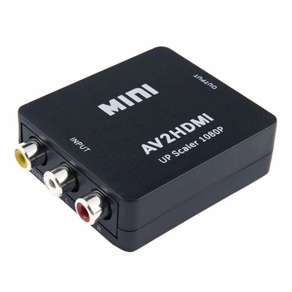 Мини аудиоконвертер 2AV 1080p вход в AV rca CVBS выходной адаптер для Xbox DVD ПК проектора