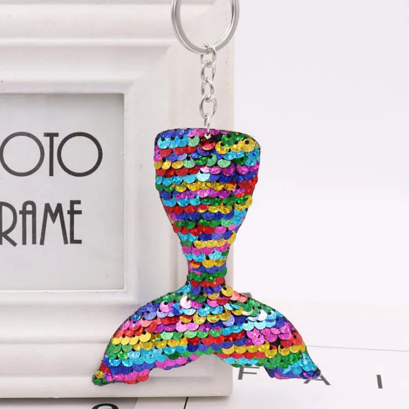 30 шт./лот модные брелки для ключей русалка рыбий хвост украшение сумки