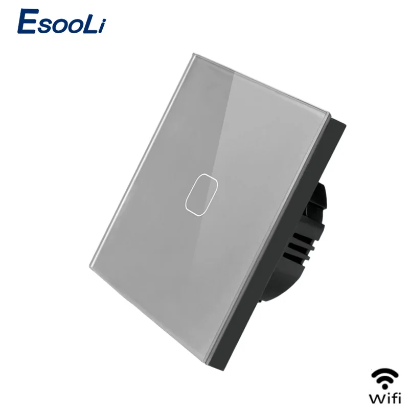 Умный сенсорный светильник ключатель Esooli с поддержкой Wi-Fi ЕС/Великобритания |