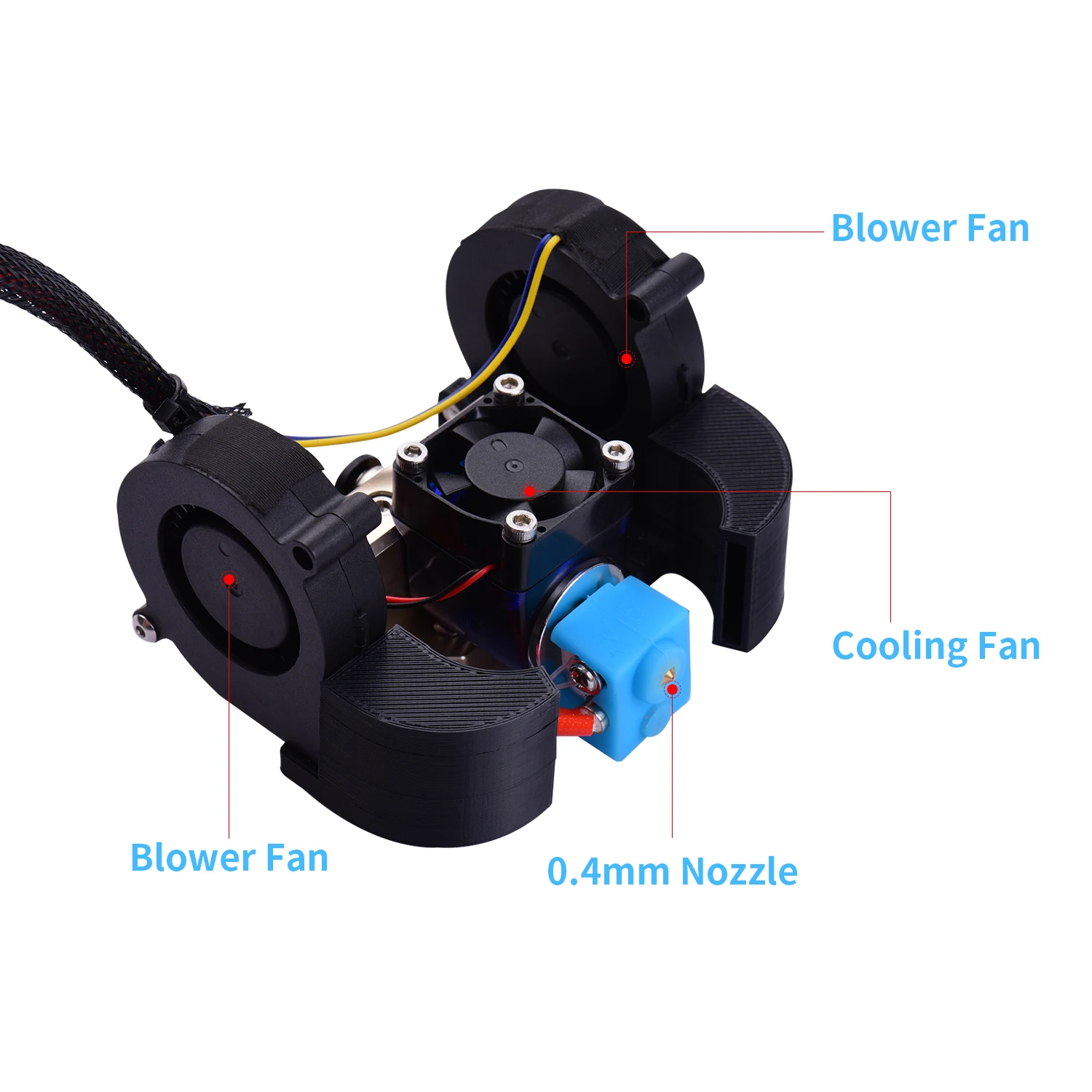 Aibecy Ender Полный Собранный экструдер Hotend комплект с алюминиевым нагревательным