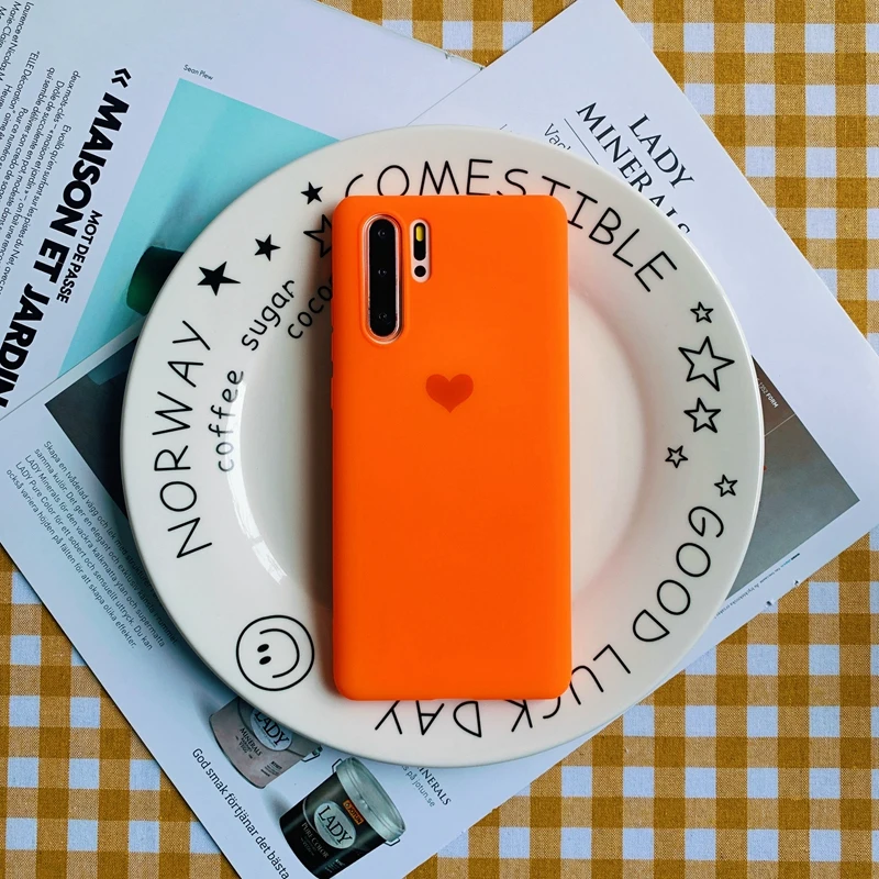 Цветной мягкий чехол Love для телефона Huawei P10 Plus P20 P30 Mate 10 20 Nova 3 3i Honor 8 8X 9 10i Lite Pro Play V10