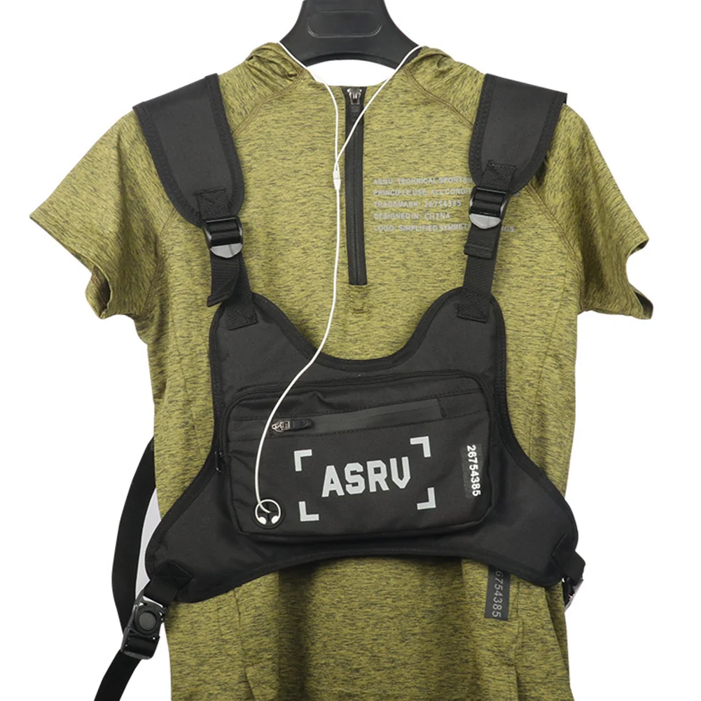 

Vest Pack Travel Reflective Strap Sports Fishing Portable Camping Men Chest Bag Adjustable Outdoor Cycling Waterproof Fashion