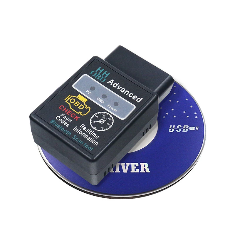 OBD2 сканер HH OBD ELM327 V1.5 Bluetooth-совместим с Android PC OBDII ELM 327 1.5 адаптер BT считыватель кодов