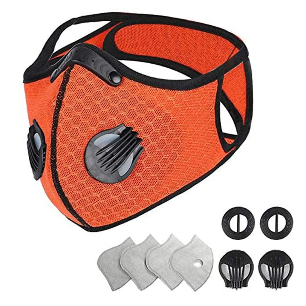 

Face Mask Scarf Mascarilla Mascarar Cotton Face Mask Pm2.5 Activated Carbon Mask Washable And Reusable Lot Maska Mascarillas