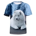 2021 футболки с принтом влюбленных волка мужские 3d футболки самоядный Топ Футболка с коротким рукавом Футболка с круглым вырезом модная одежда
