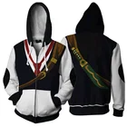 Мужская толстовка на молнии с капюшоном и принтом Семь смертных грехов